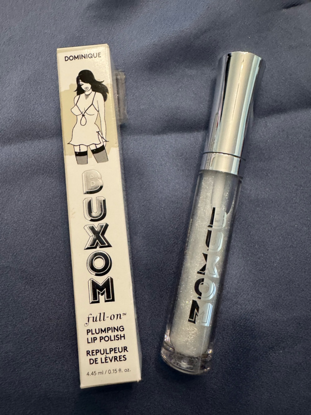 Buxom Full-On Plumping Lip Polish - Shimmery Clear Silver Dominique